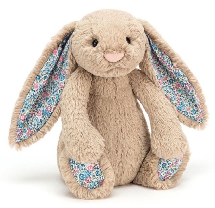 peluche lapin beige