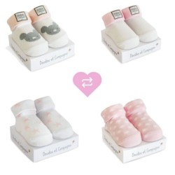 Chaussettes Naissance Fille - Modèle Aléatoire