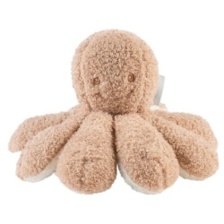 Peluche Pieuvre Grelot Teddy Taupe