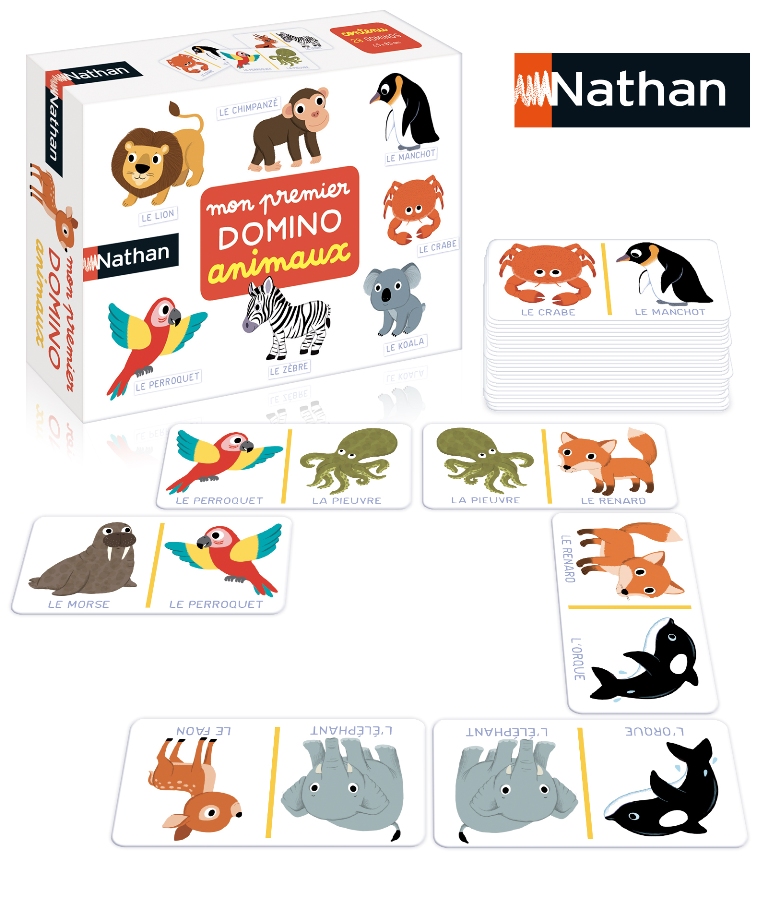 Nathan Jeux - Mon premier domino animaux Doudouplanet, Livraison