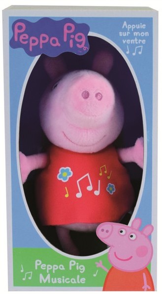 Peluche musicale Peppa Pig - 20 cm Jemini 