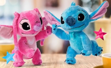 peluche stitch et angel disney