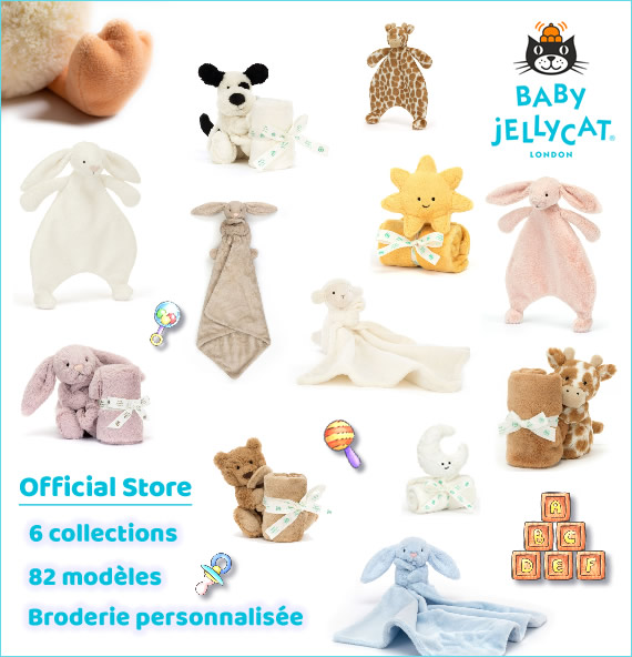 Baby jellycat collection bébé peluche doudou